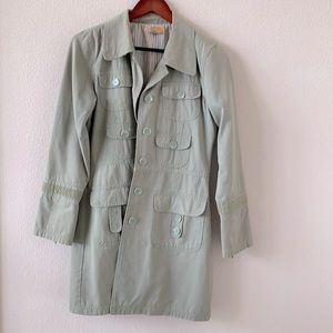 TULLE trench coat green size M